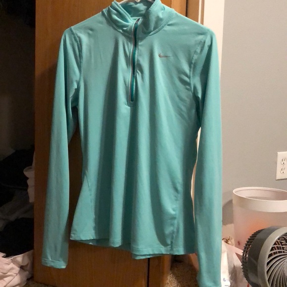 Nike Medium Blue Half Nike Running Pullover - Picture 1 of 2